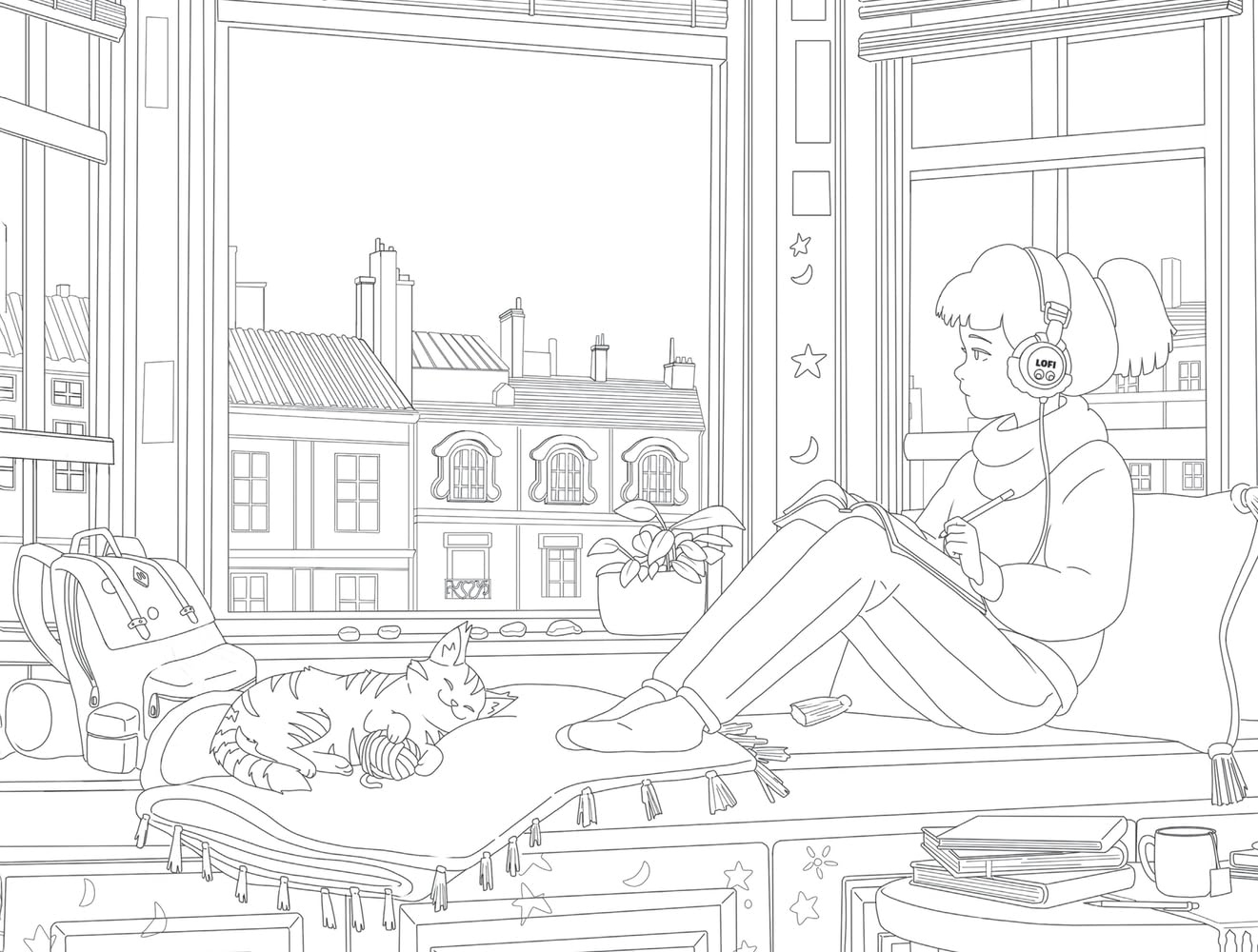 Litabók - Lofi Girl Colors To Relax To