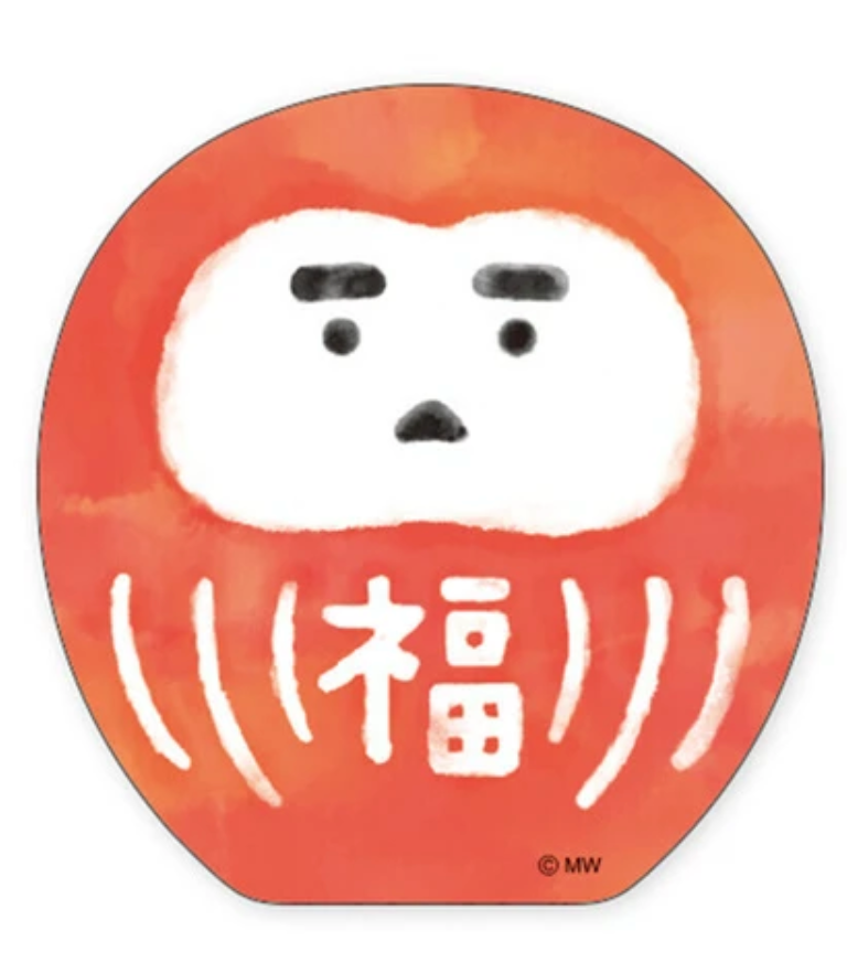 Stór límmiði - Daruma