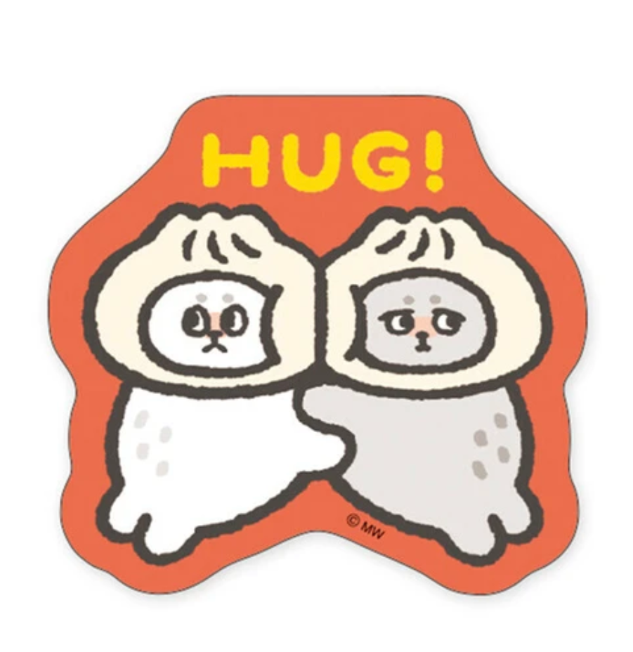 Stór límmiði - hug!