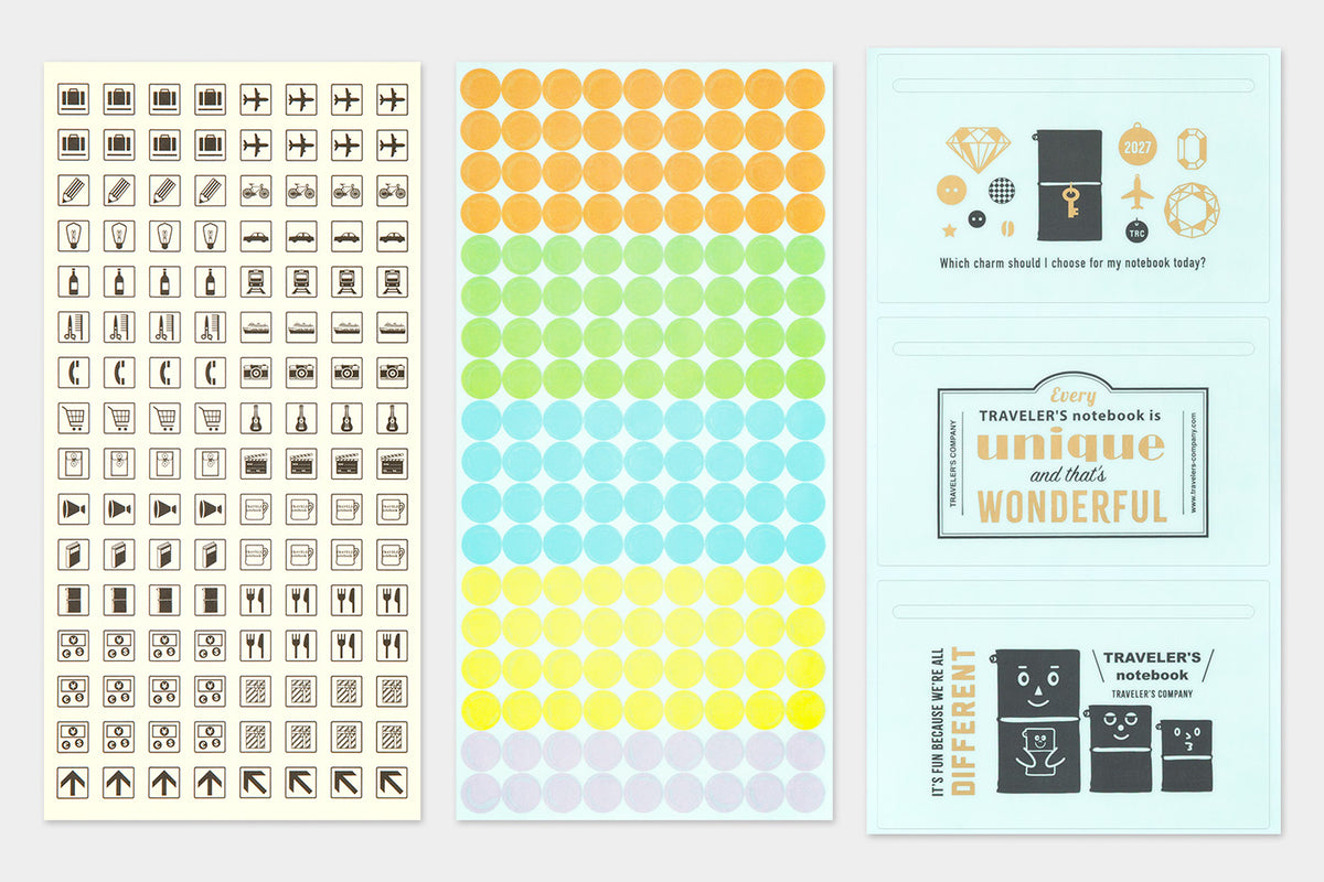 Traveler's Company Customized Sticker Set for Diary 2027 - forpöntun