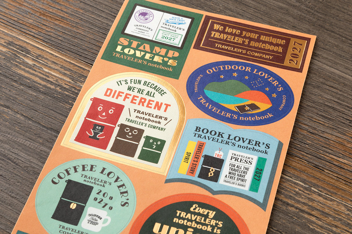 Traveler's Company Customized Sticker Set for Diary 2027 - forpöntun