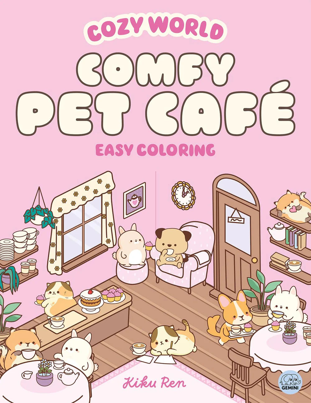 Lita og límmiðabók - Comfy Pet Café