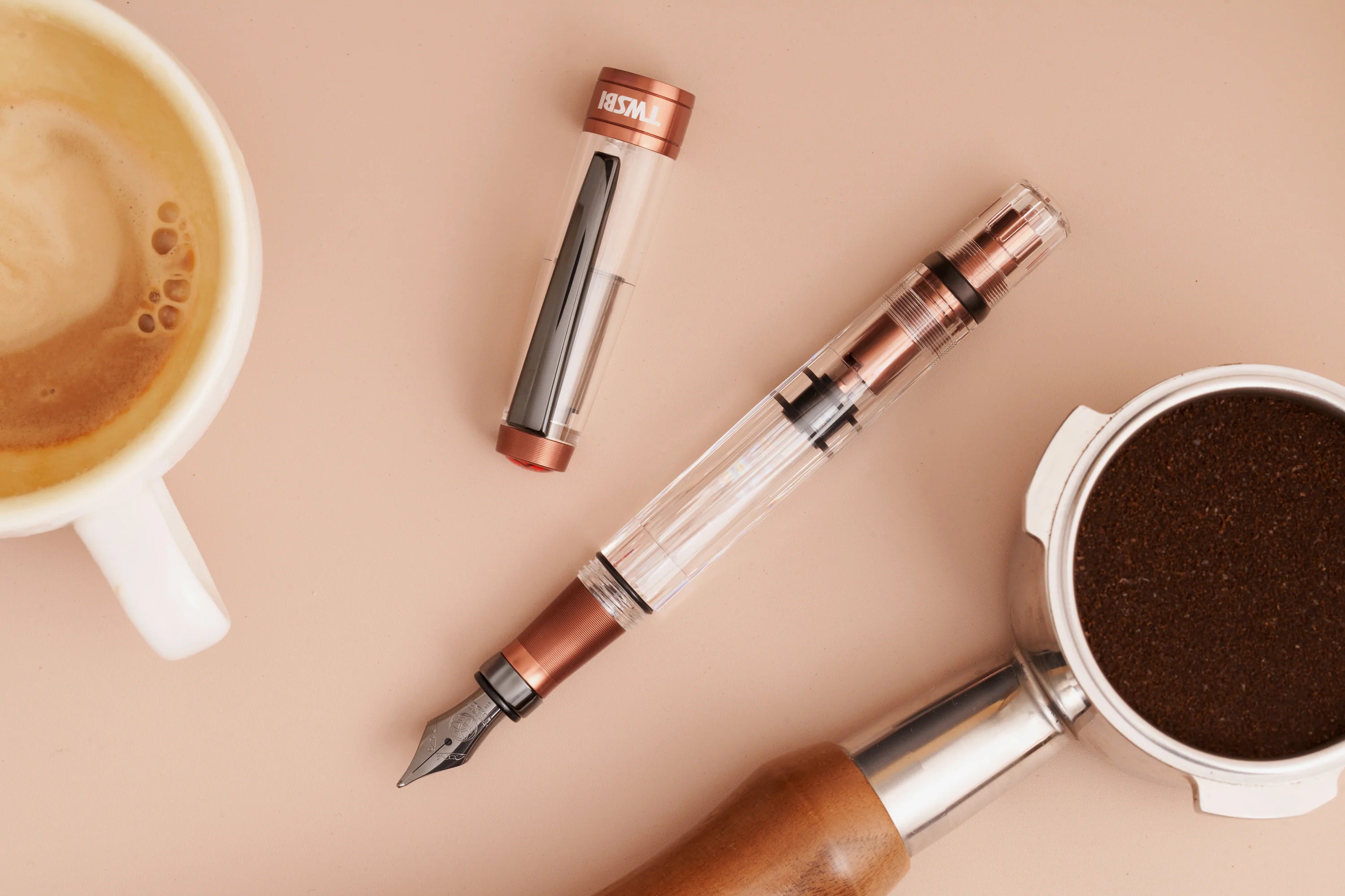 TWSBI DIAMOND 580 AL R AFFOGATO with ONYX FOUNTAIN PEN (FORPÖNTUN)