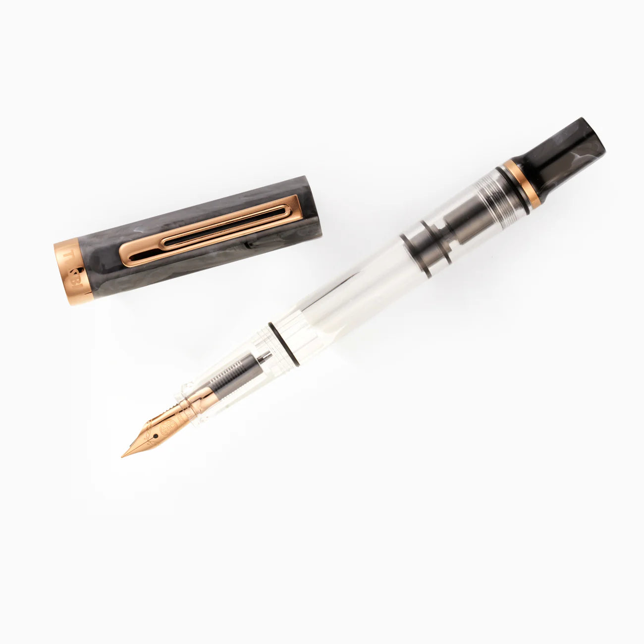 TWSBI ECO BLACK MARBLE BRONZE FOUNTAIN PEN EF/F/M