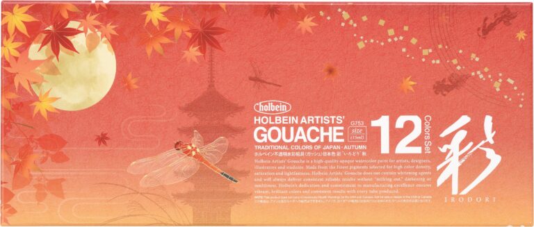 Holbein gvass (Artists' Gouache) 12 x 15ml - Autumn