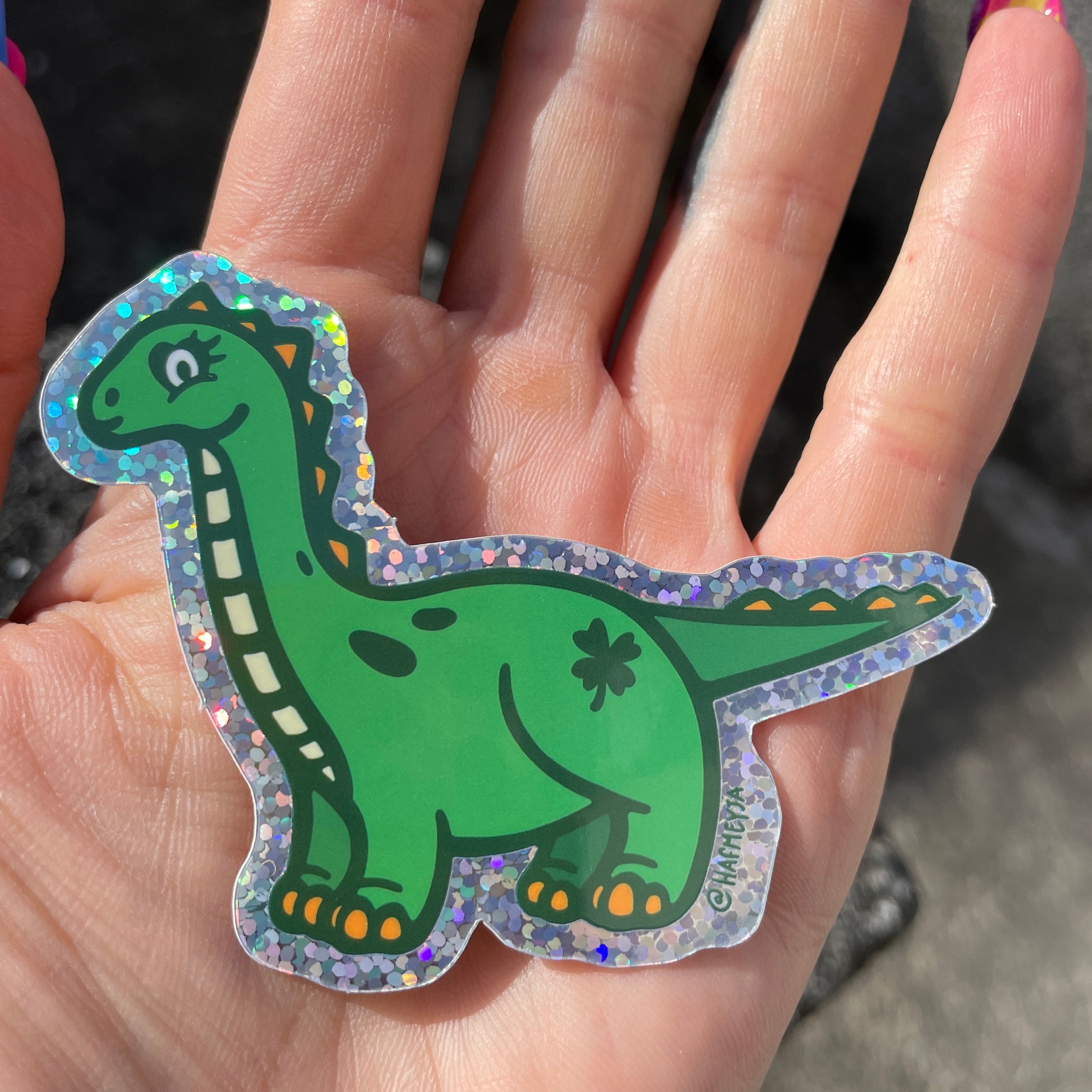 Hafmeyja stickers - lucky dino