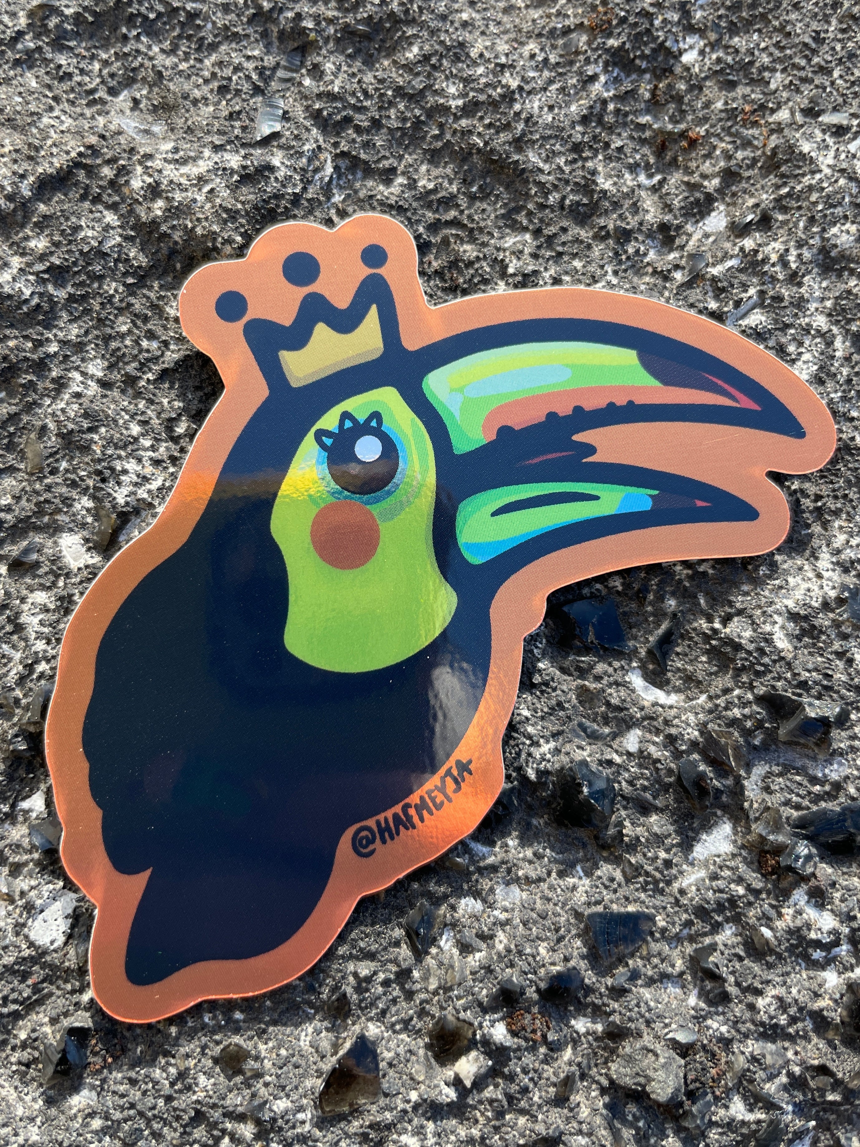 Hafmeyja stickers - toucan king