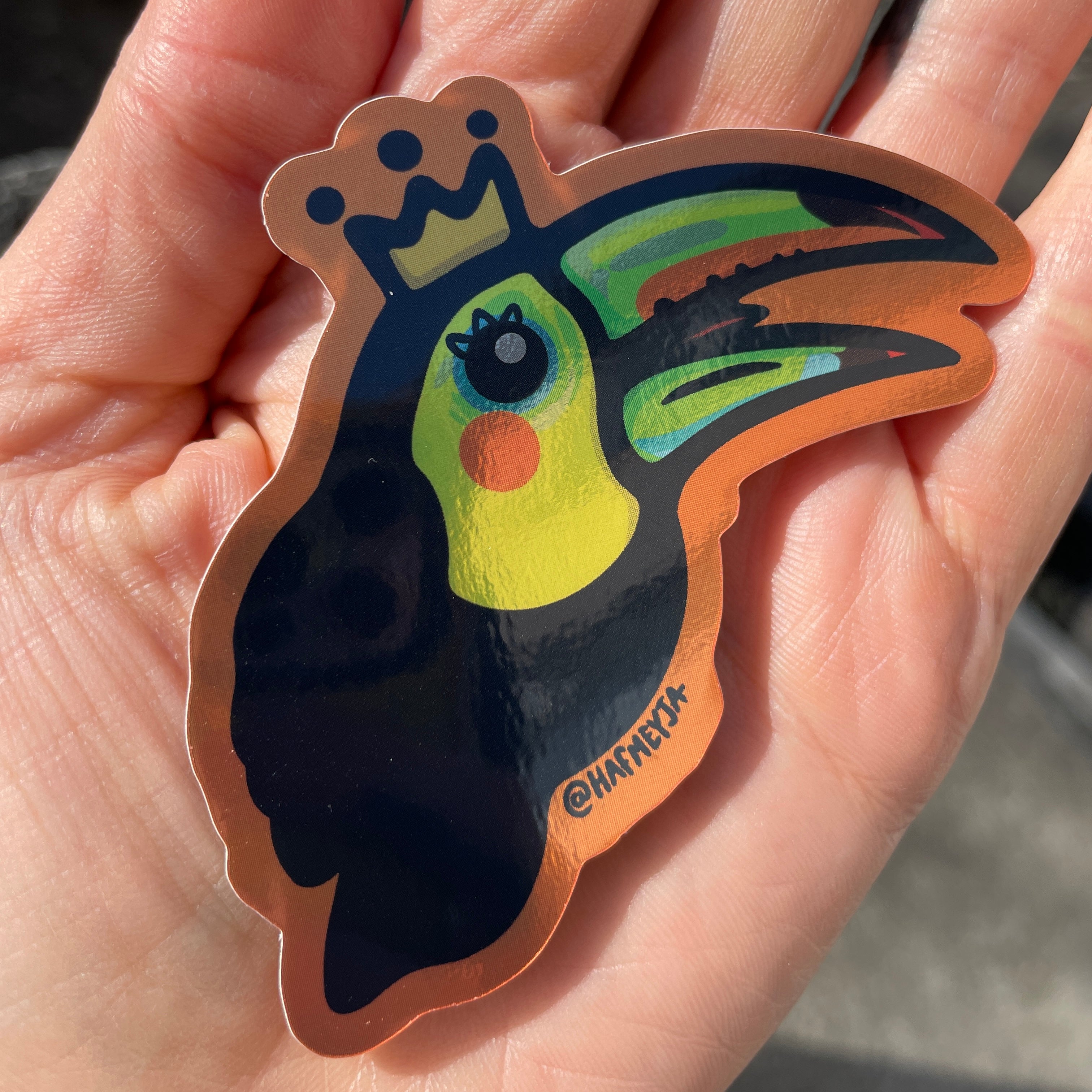 Hafmeyja stickers - toucan king