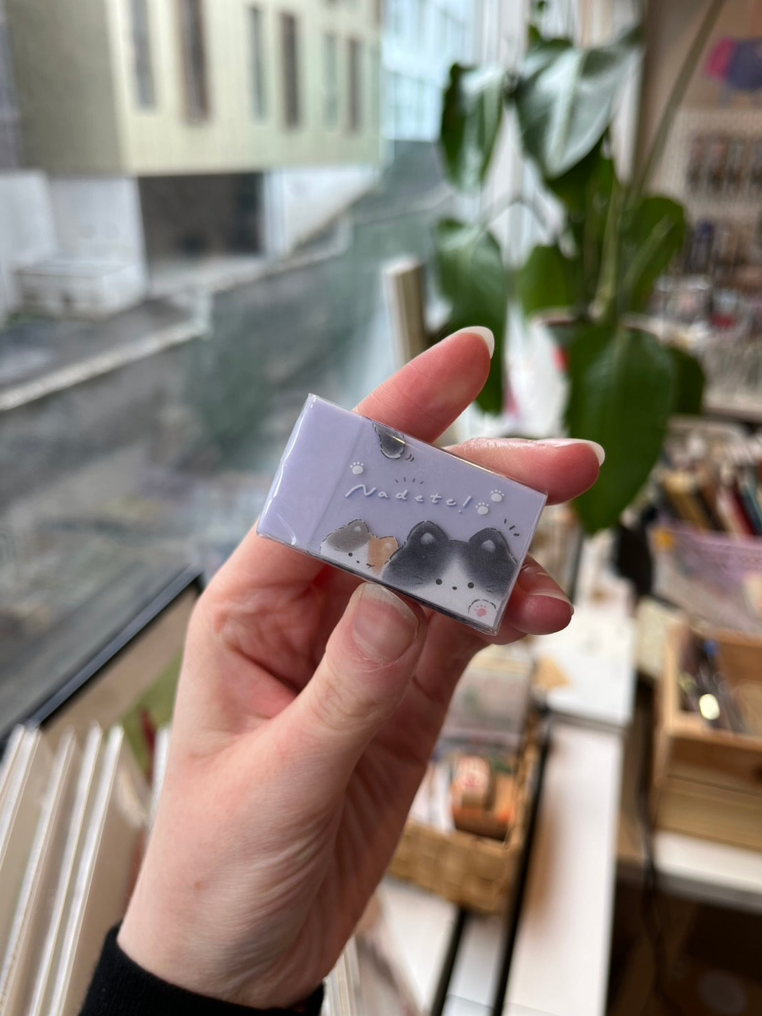 Strokleður með kisu