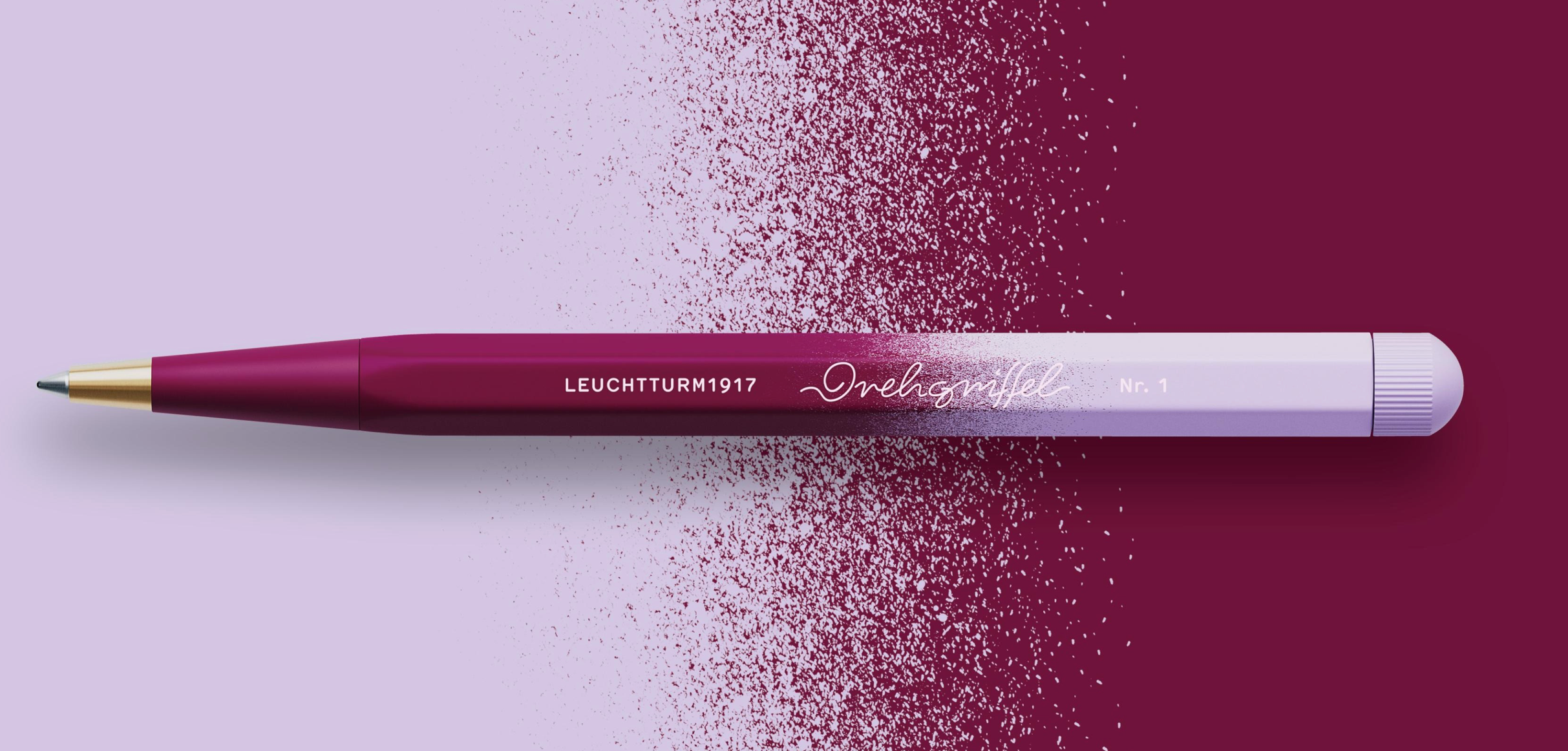 Leuchtturm1917 Drehgriffel Nr. 1 kúlupenni - Port Red/Lilac