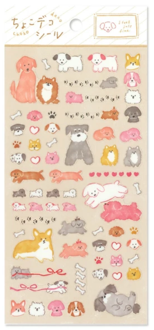 Límmiðar - hundar saman