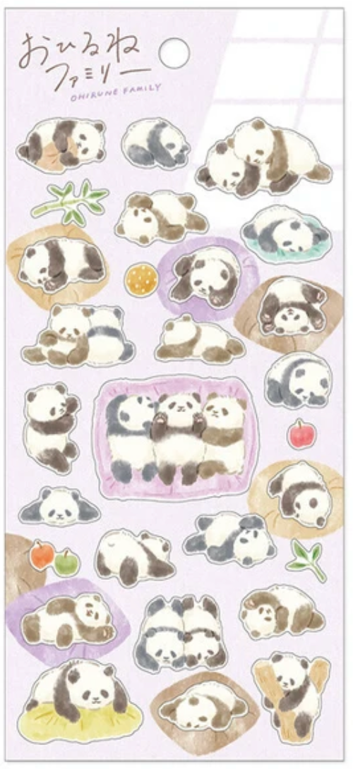 Límmiðar - pöndur í slökun