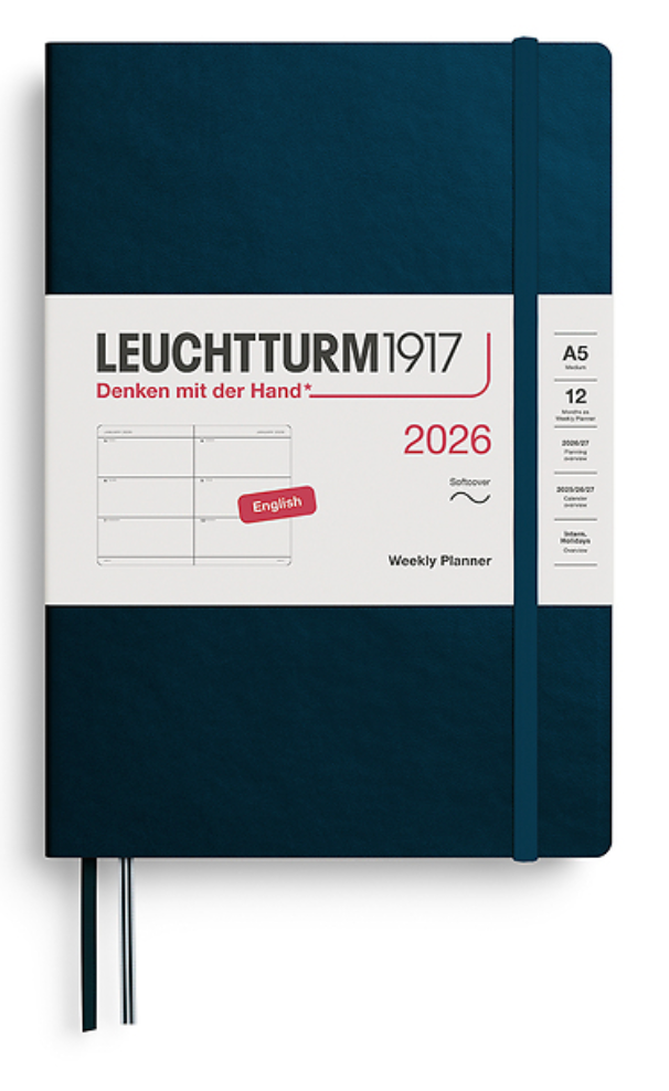Leuchtturm1917 2026 dagbók (A5) Deep Sea