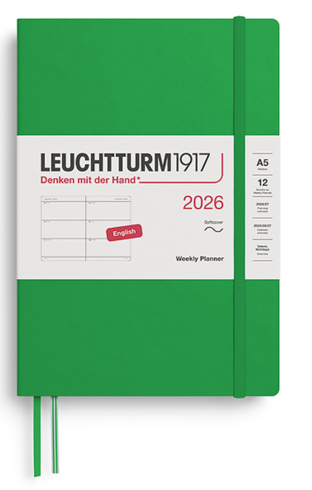 Leuchtturm1917 2026 dagbók (A5) Spring Leaf