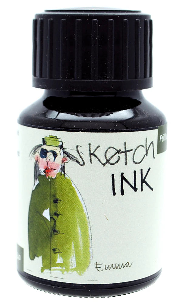 Vatnsþétt teikniblek - SketchInk - Emma (Grænn)