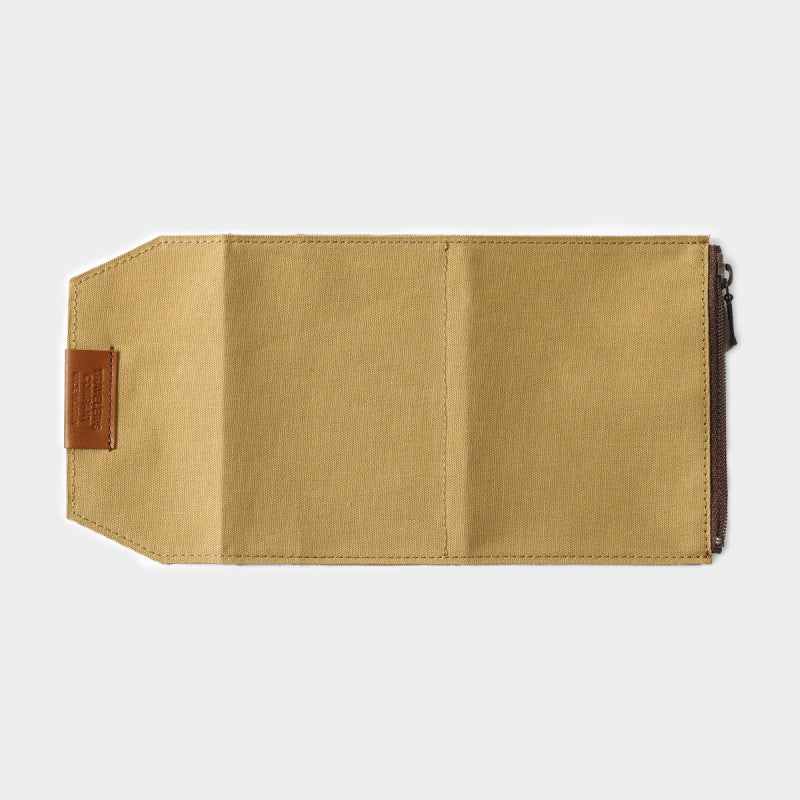 TF Traveler's Notebook Cotton Zipper Case Passport Size - BEIGE