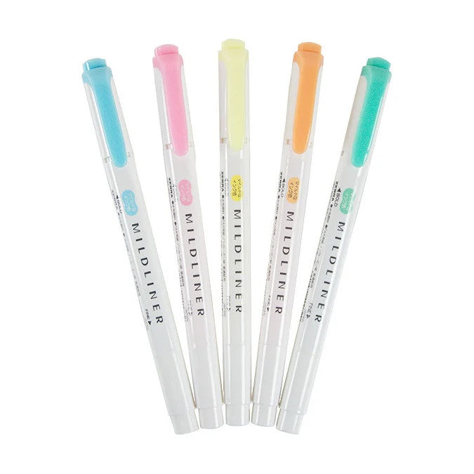 MILDLINER yfirstrikunarpennar (5stk) - Fluorescent