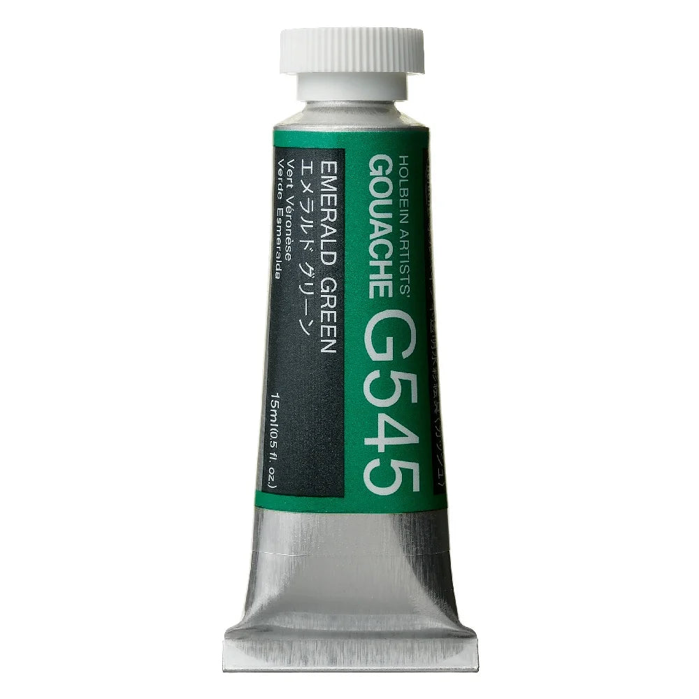 Holbein Artist Gouache Paint 15ml Emerald Green