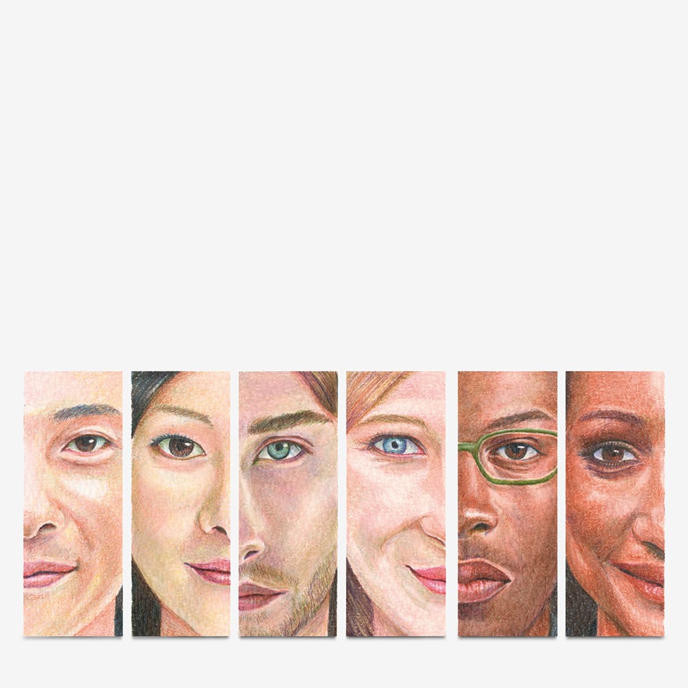 Holbein trélitir - Portrait sett (12 litir)