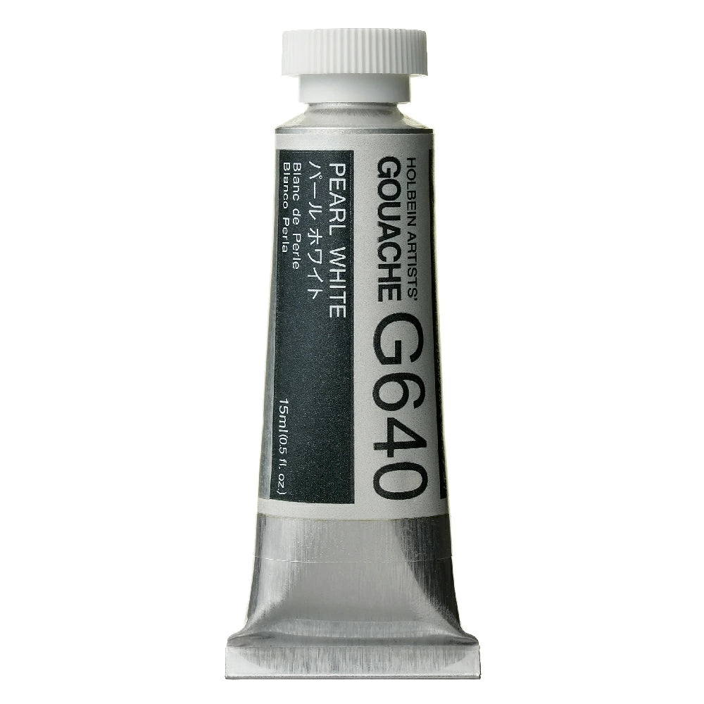 Holbein Artist Gouache Paint 15ml Pearl White (G640)