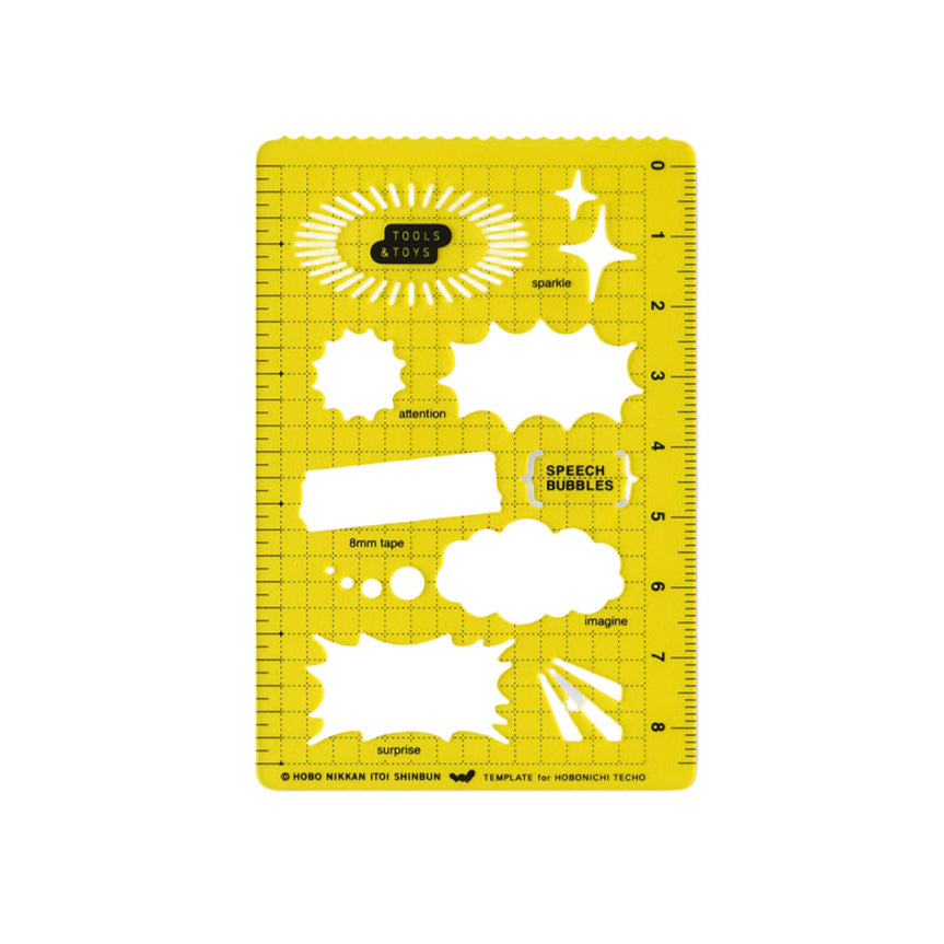 HOBONICHI STENCIL - SPEECH BUBBLES