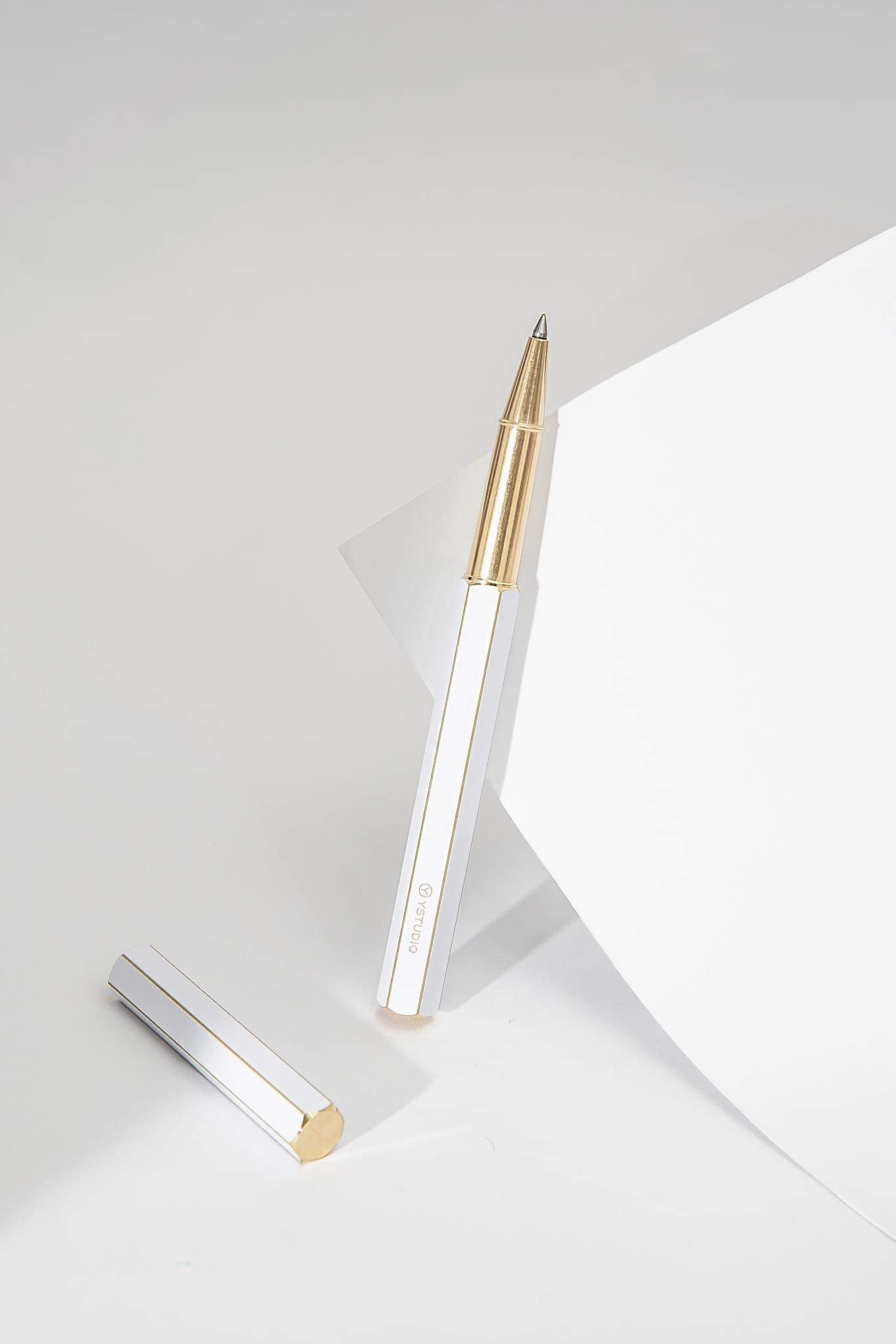 Classic Revolve-Rollerball Pen (White)