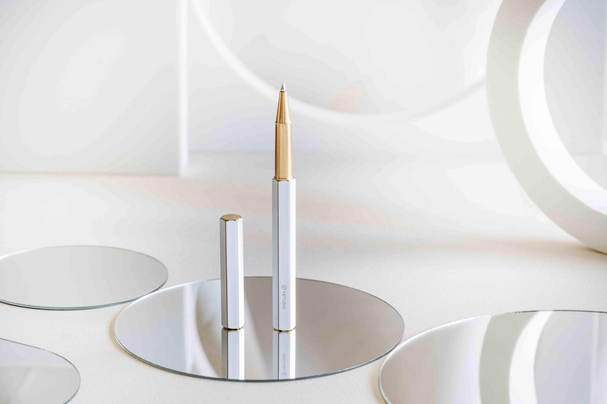 Classic Revolve-Rollerball Pen (White)