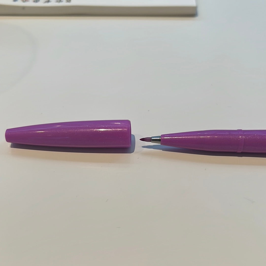 Pentel Fude Touch Brush Sign Pen - margir litir