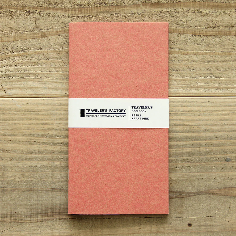 TRAVELER'S FACTORY - Refill Kraft Pink Regular Size