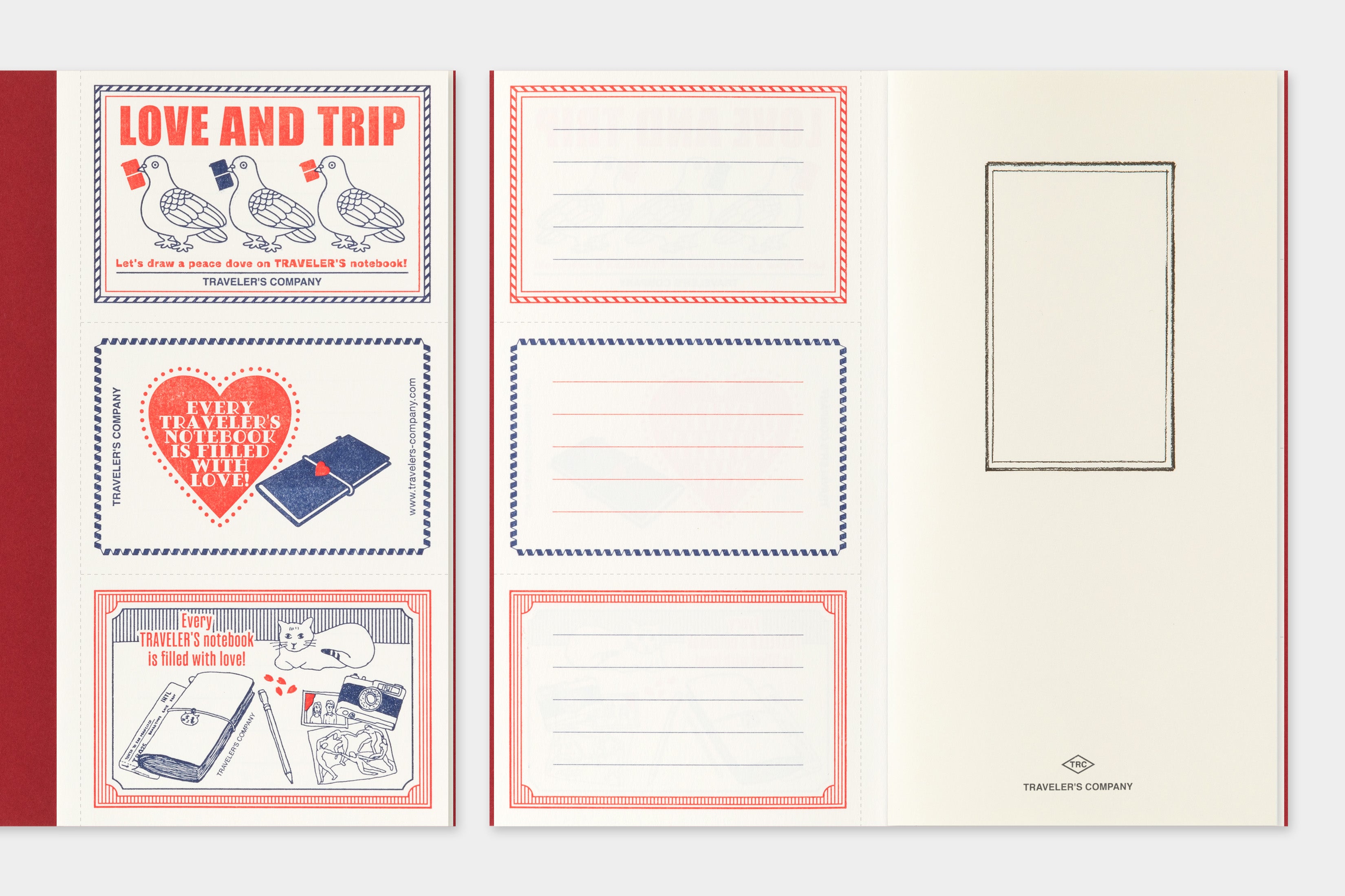 TRAVELER’S notebook Limited Refill Regular LOVE & TRIP (PRE-ORDER)