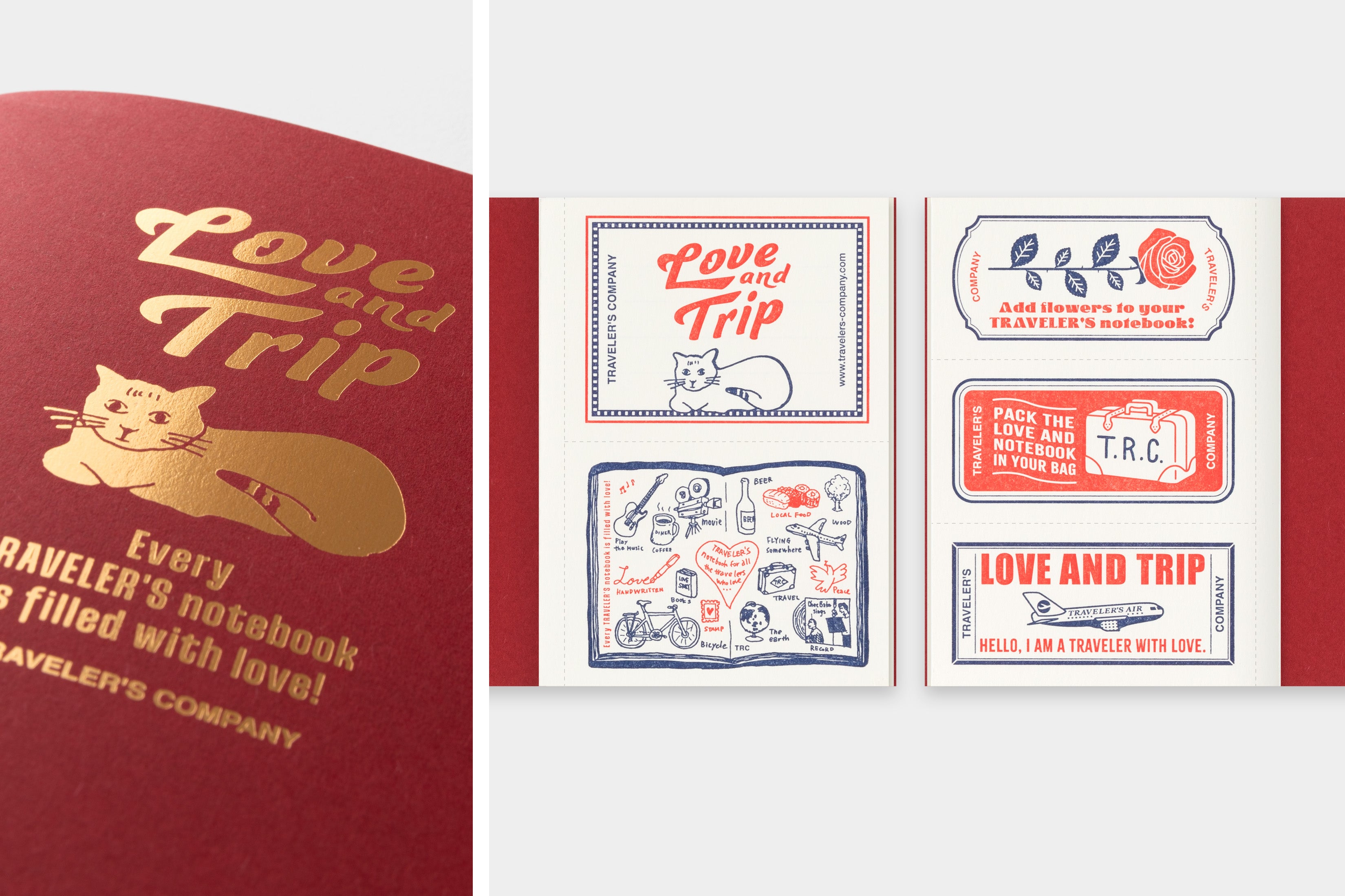 TRAVELER’S notebook Limited Refill Passport Size LOVE & TRIP