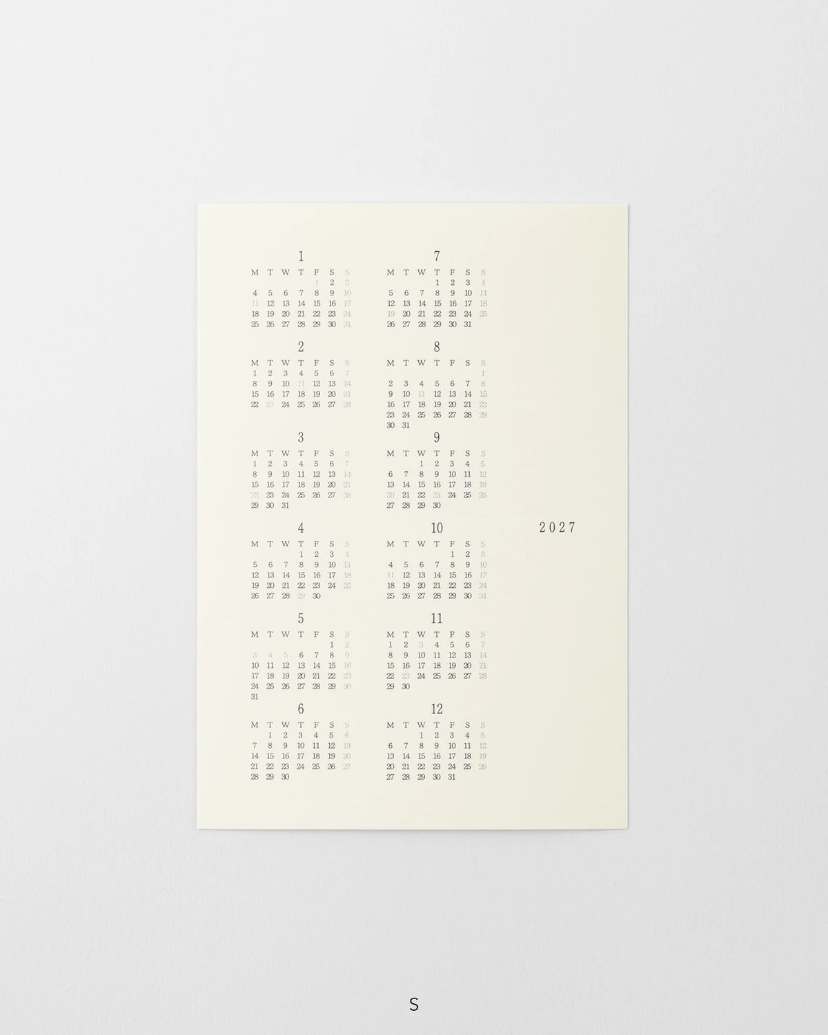 MD Diary Sticker S 2027