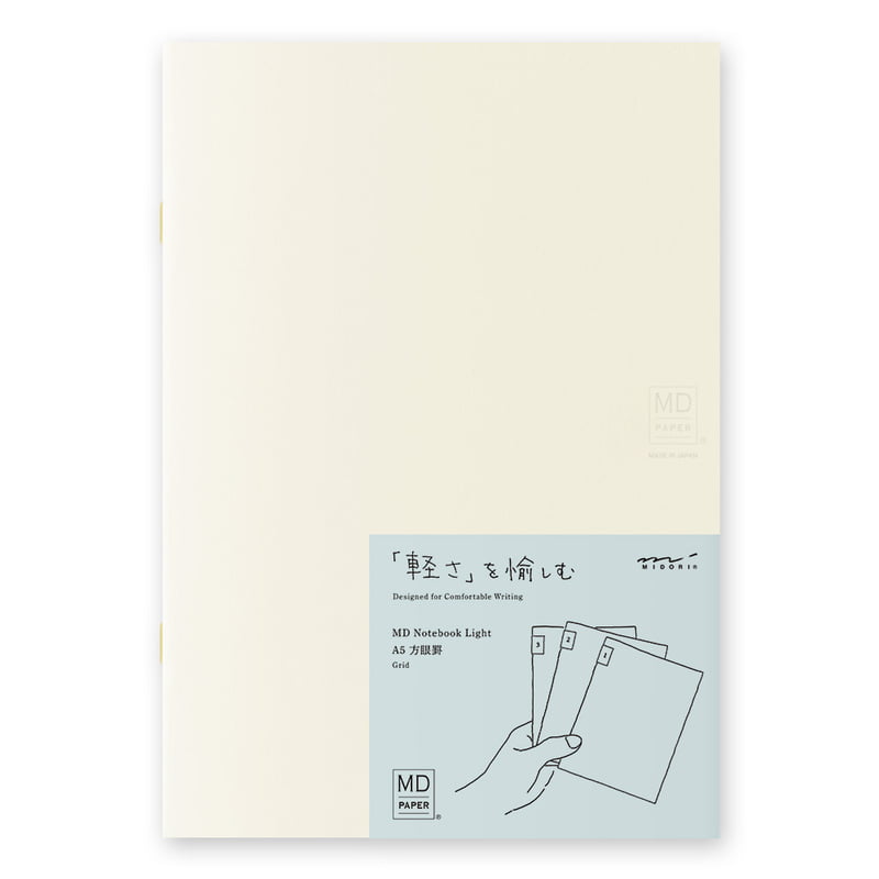MD Notebook Light A5 - Grid 3pcs pack