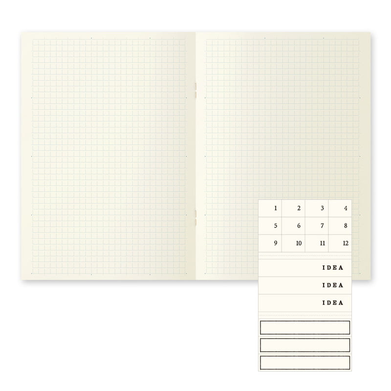 MD Notebook Light A5 - Grid 3pcs pack