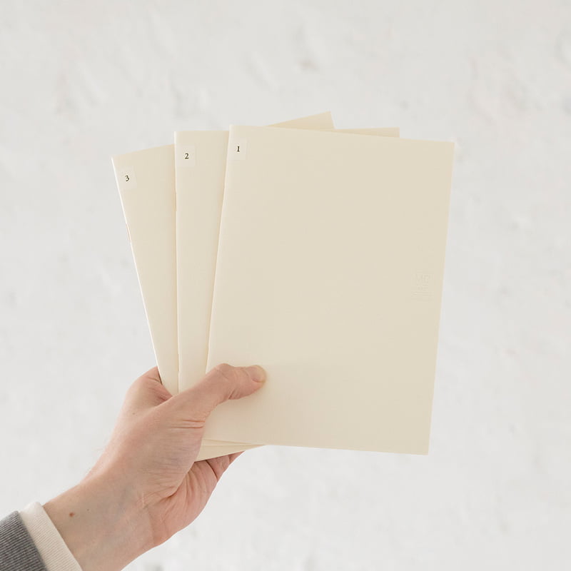 MD Notebook Light A5 - Grid 3pcs pack