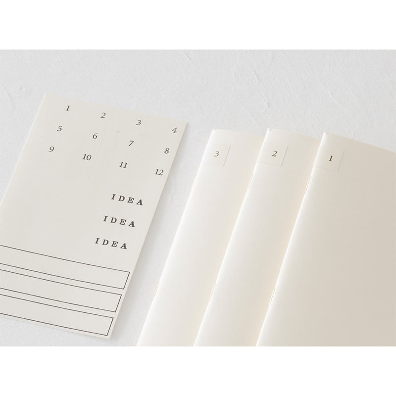 MD Notebook Light A5 - Grid 3pcs pack