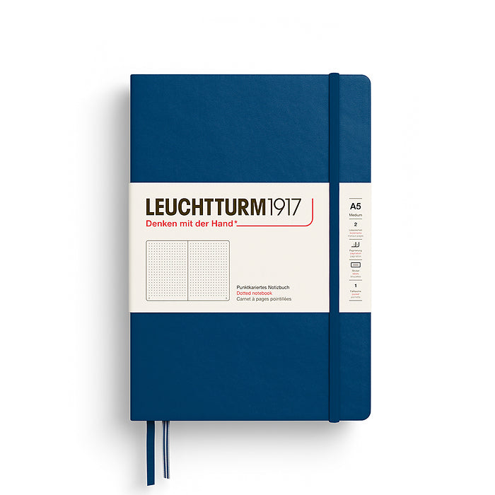 LEUCHTTURM1917 Notebook - A5 Hard Cover Indigo (dotted)