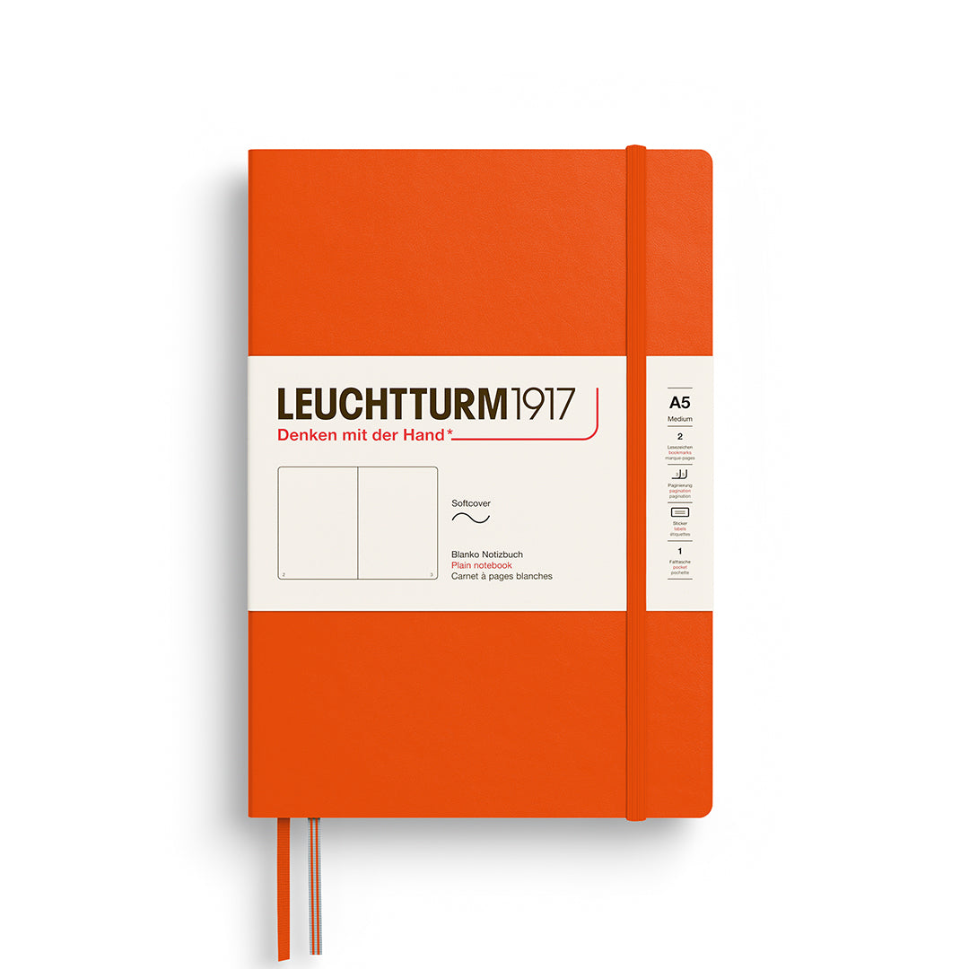LEUCHTTURM1917 linspjalda glósubók (A5) Pumpkin (auð)