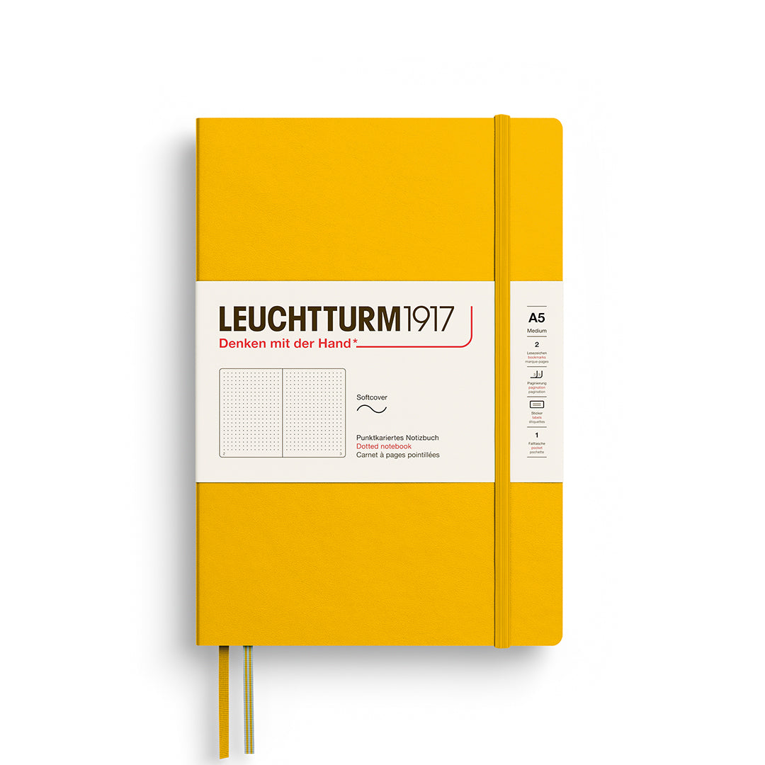 LEUCHTTURM1917 linspjalda glósubók (A5) Sunflower (doppuð)