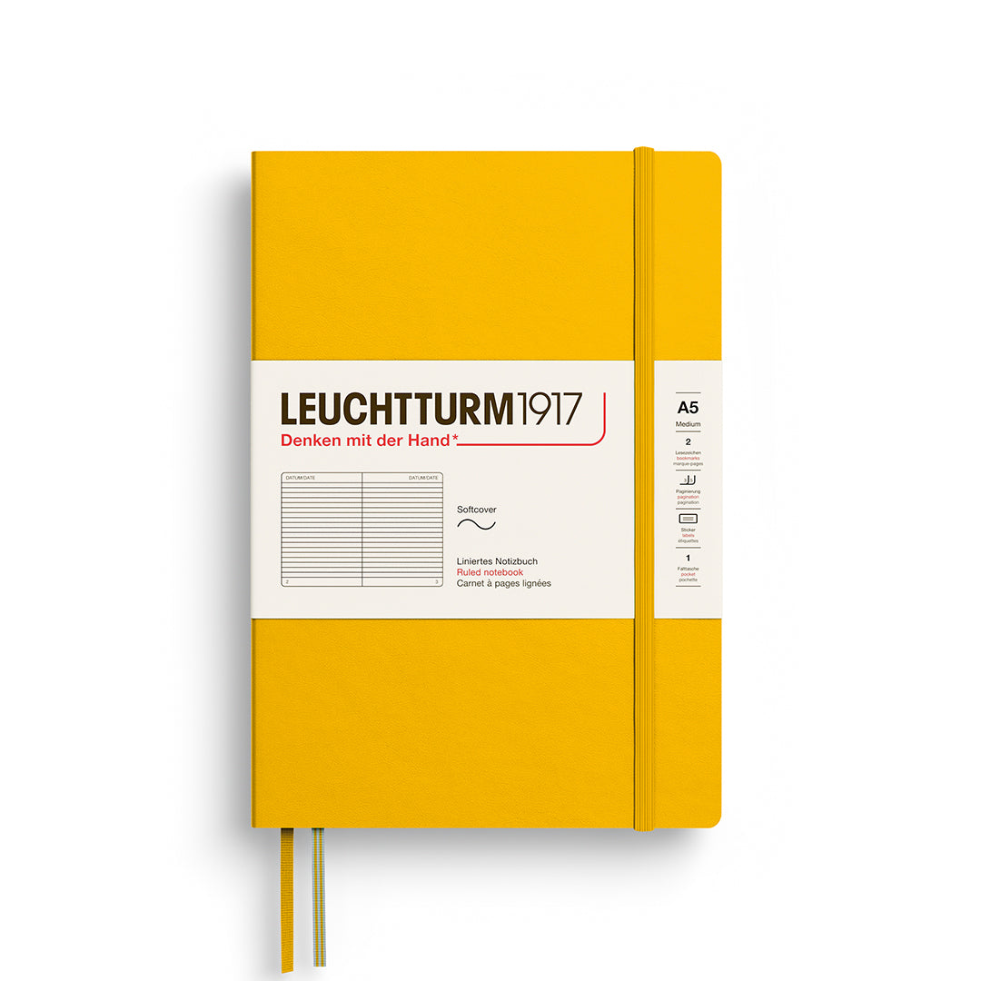 LEUCHTTURM1917 linspjalda glósubók (A5) Sunflower (línustrikuð)