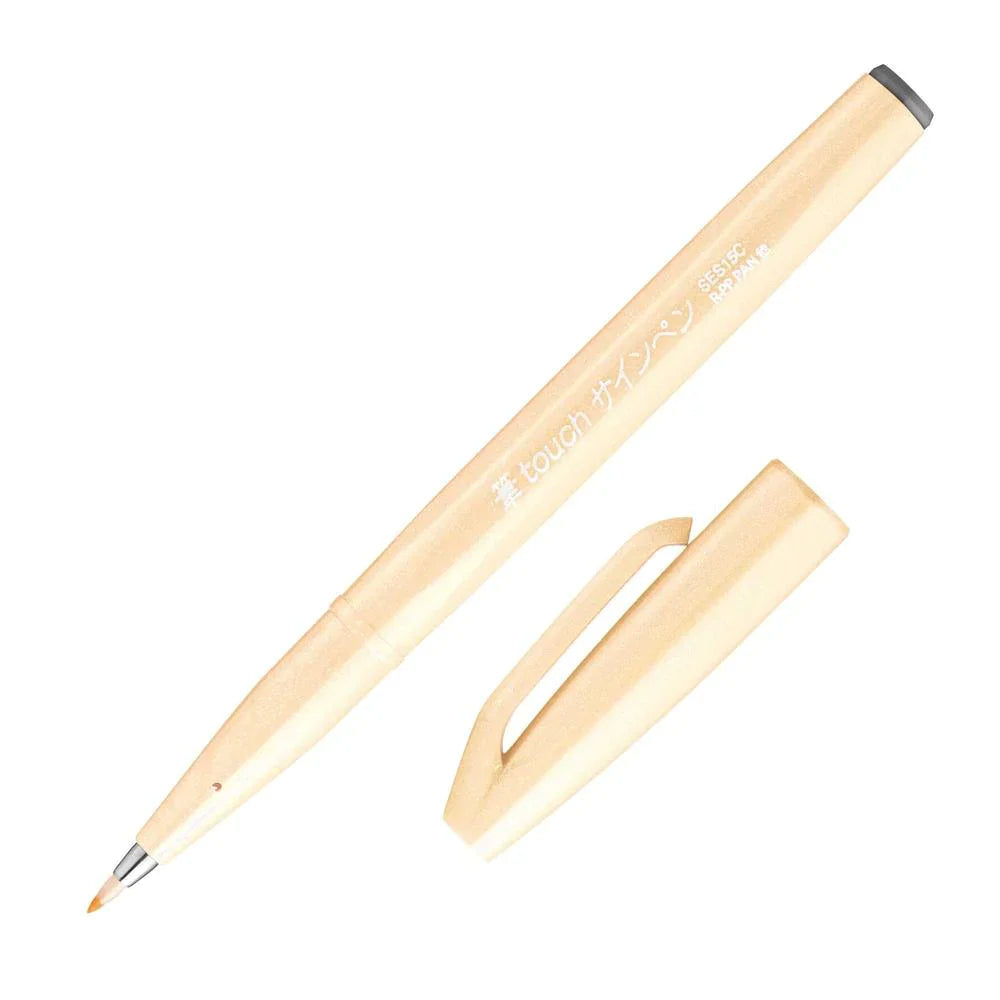 Pentel Fude Touch Brush Sign Pen - margir litir