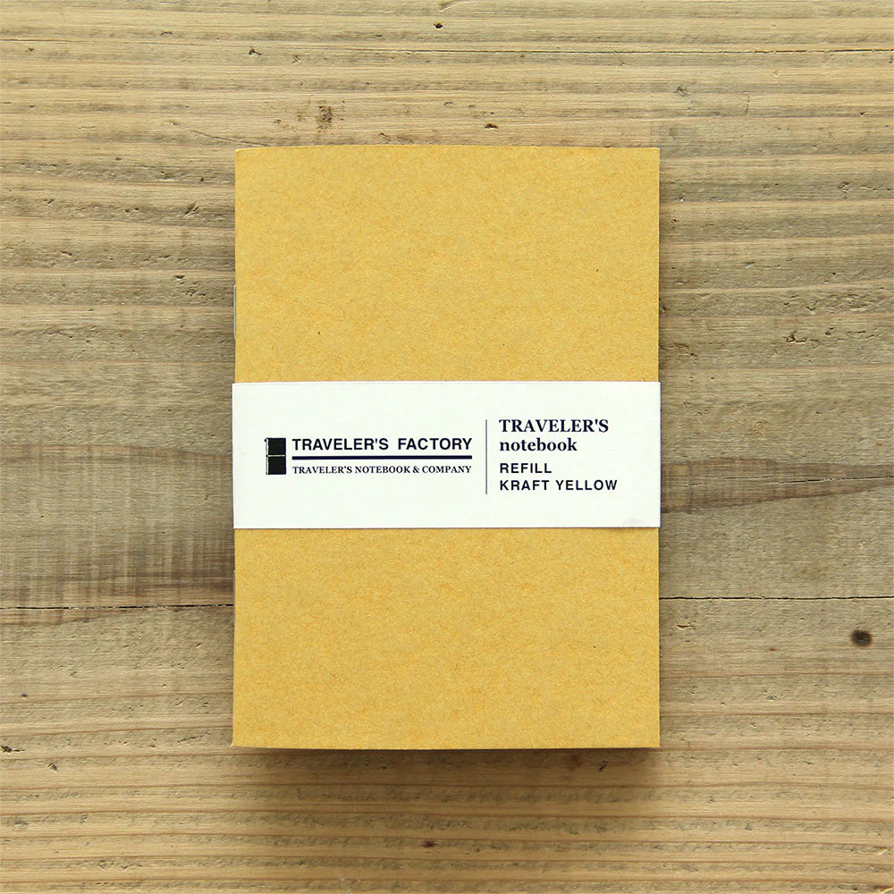 TRAVELER'S FACTORY - Refill Kraft Yellow Passport Size