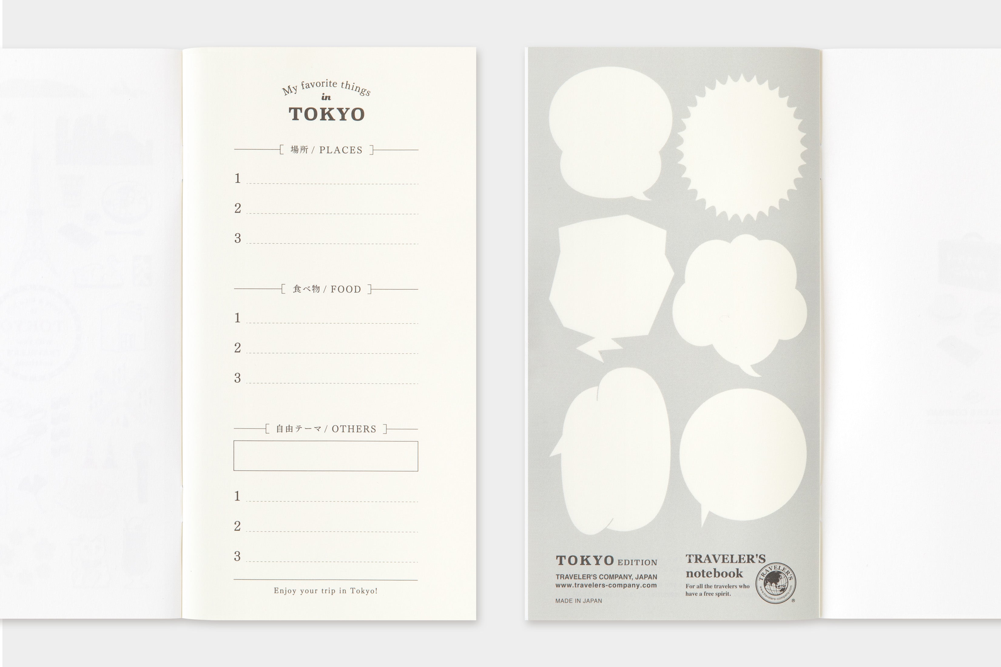 TRC TOKYO Traveler's Notebook Refill Blank