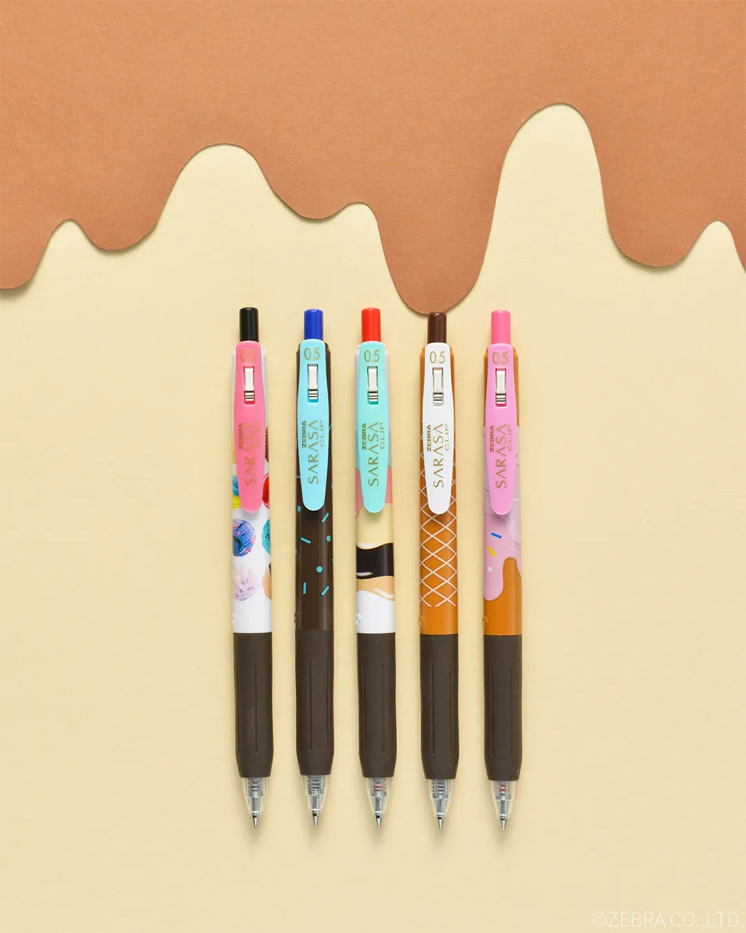 Sarasa Clip sett (0.5mm) - Ice Cream