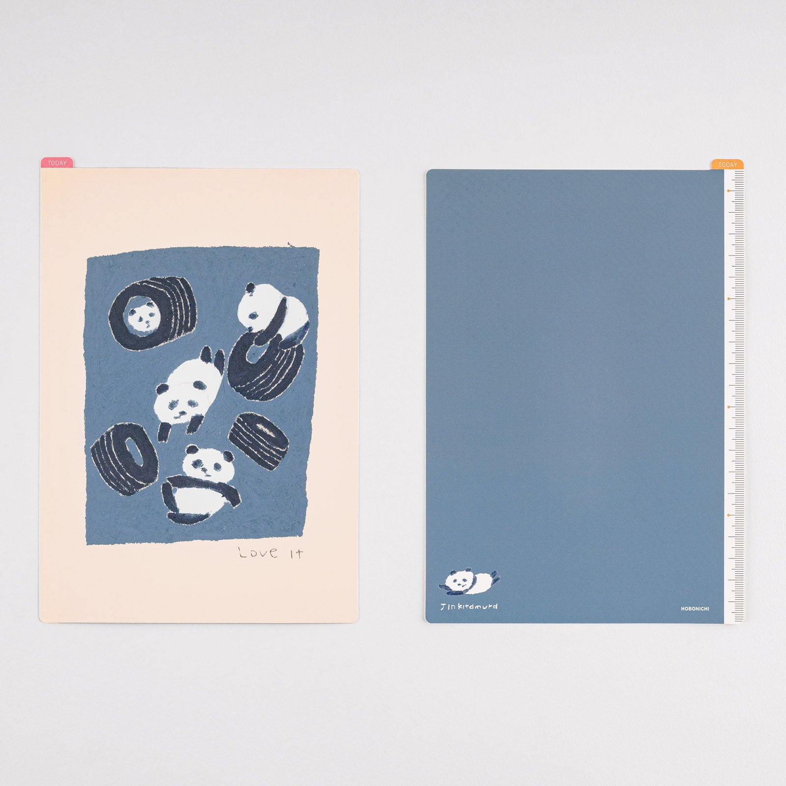 Jin Kitamura: Hobonichi Pencil Board for A5 Size (Love it (Panda))