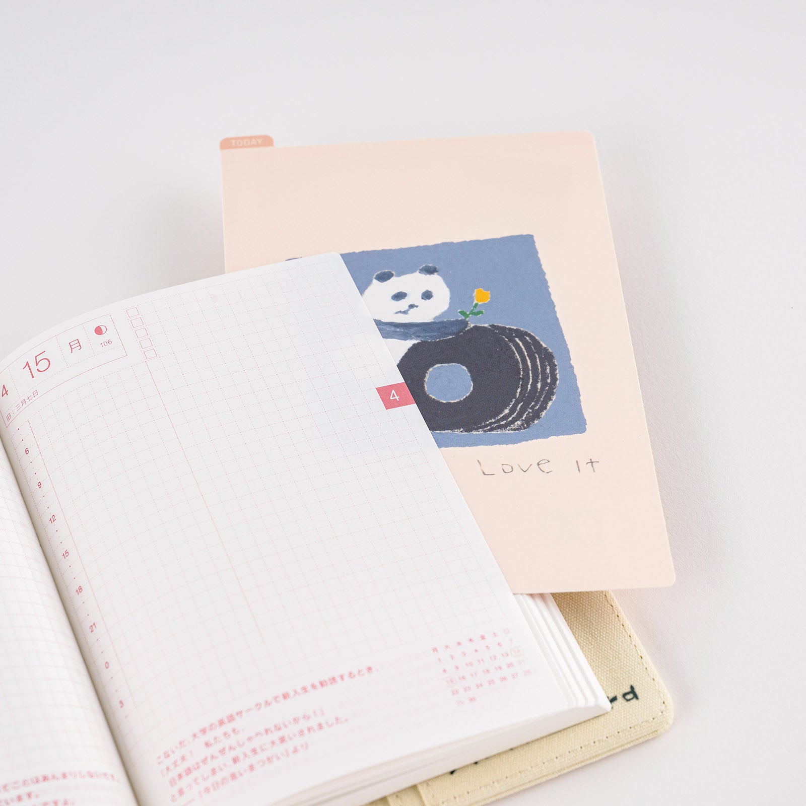 Jin Kitamura: Hobonichi Pencil Board for A6 Size (Love it (Panda))