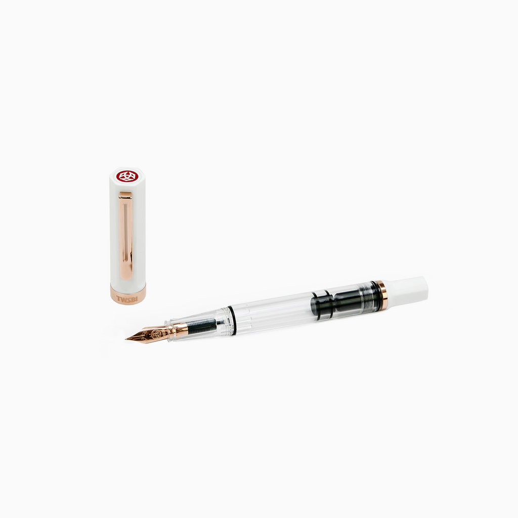 TWSBI ECO WHITE ROSEGOLD FOUNTAIN PEN