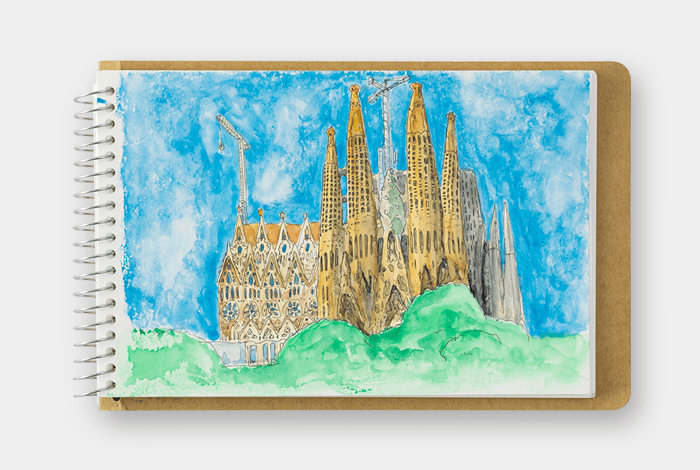 TRC SPIRAL RING NOTEBOOK - A5 Slim - Vatnslitapappír