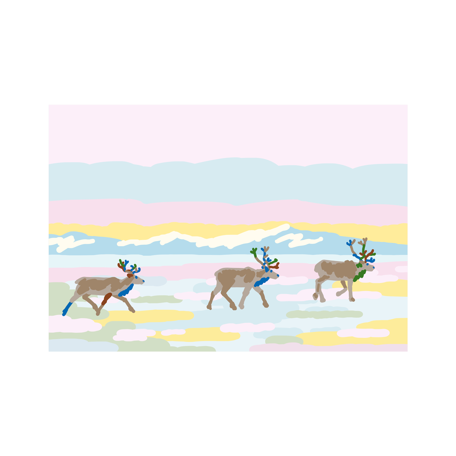 Warmgrey tail plakat - REINDEER [300x400mm]