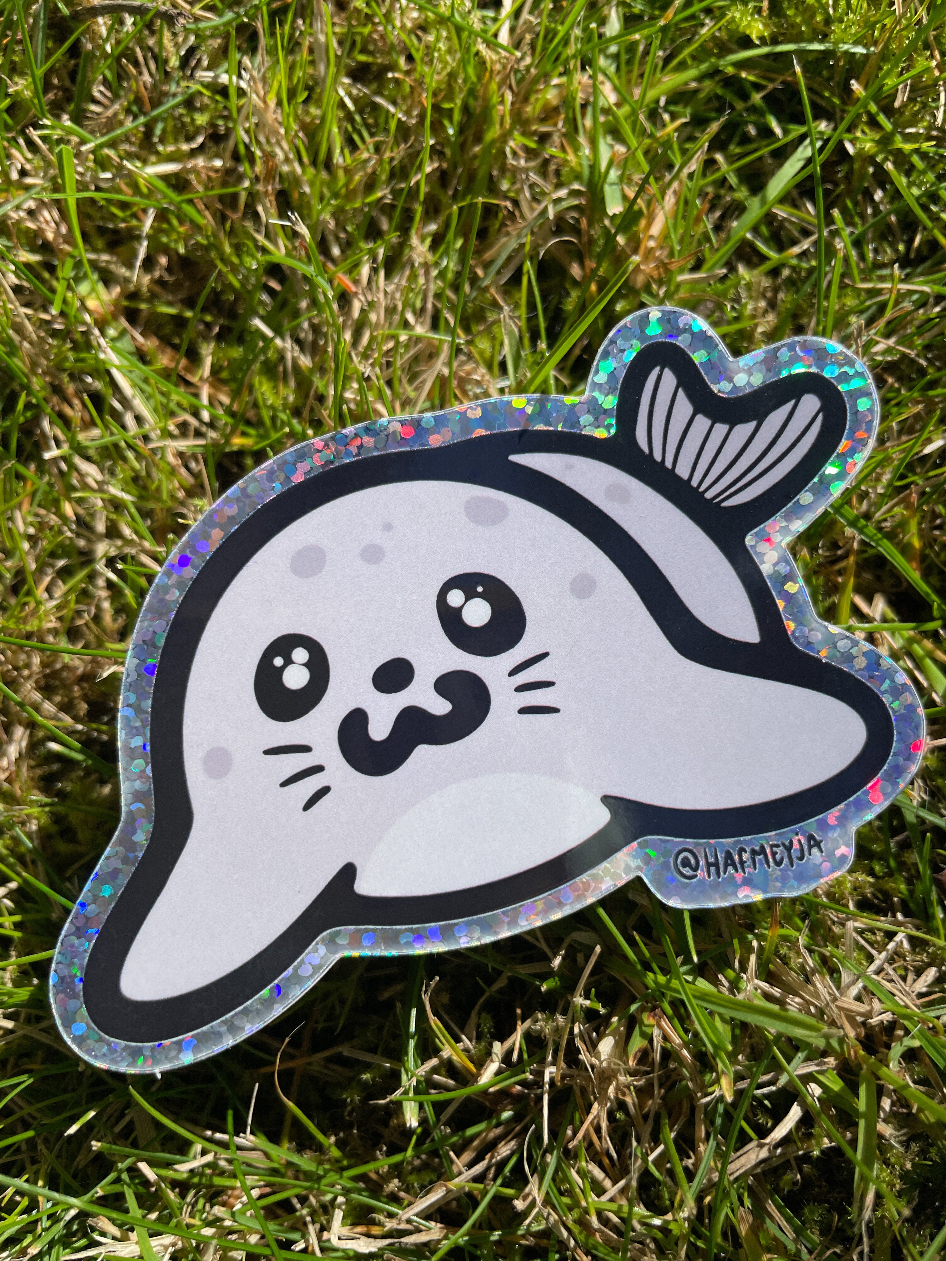 Hafmeyja stickers - Sæti selur